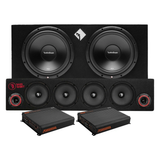 Rockford Fosgate R2-2X12  A-traktor paket med Tershine tillbehör, Kaxigt raggarkit