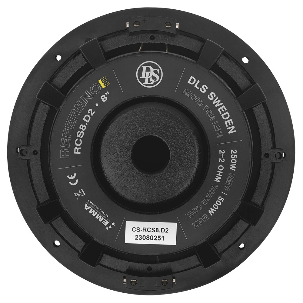 2-pack DLS Reference RCS8.D2, slimmad 8 tums bas