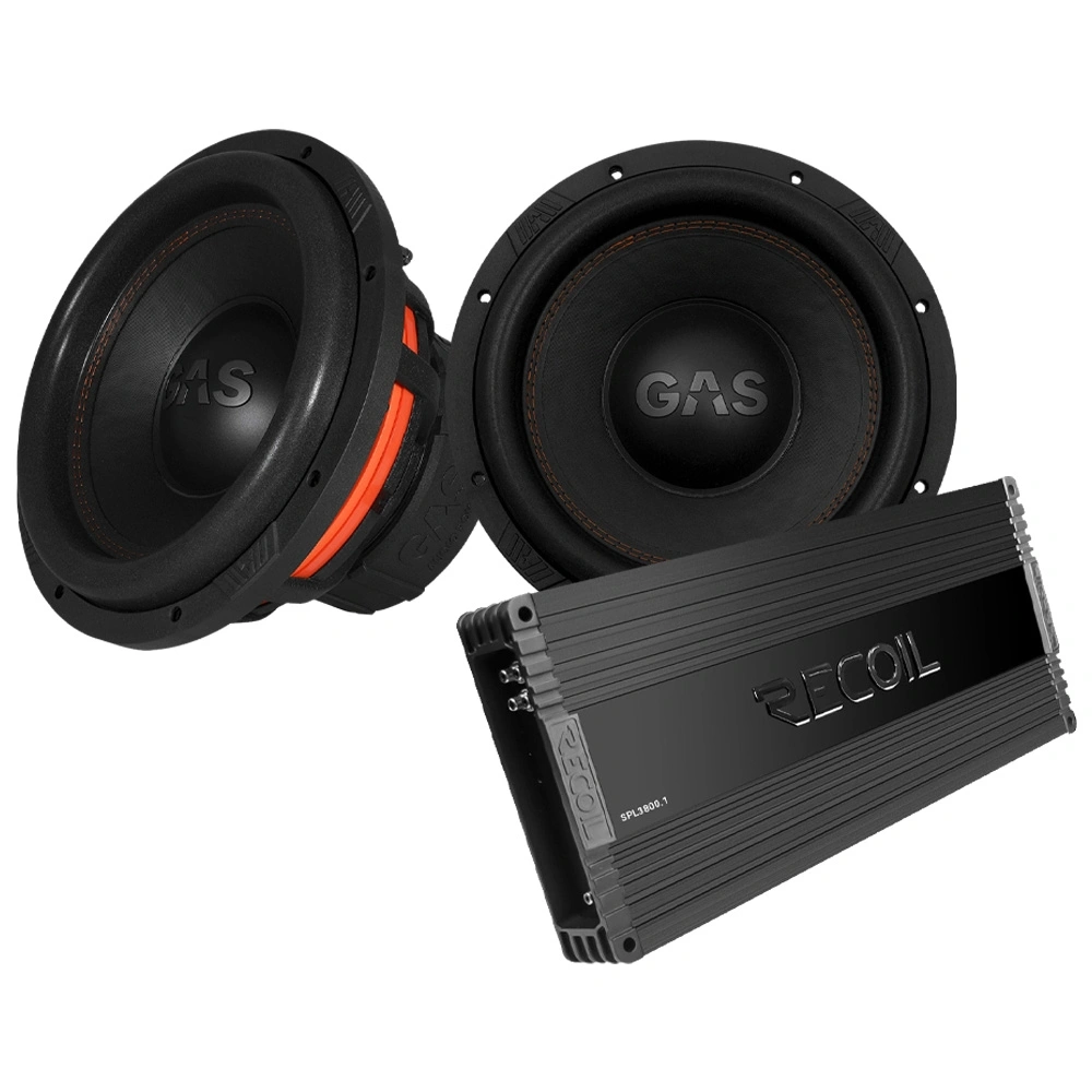 2-pack GAS MAX S1-12D1 med Recoil SPL3800.1, 2x12" baspaket