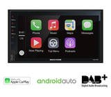 Macrom M-DL7000D25 bilstereo med CarPlay, Android Auto, DAB+ och Bluetooth