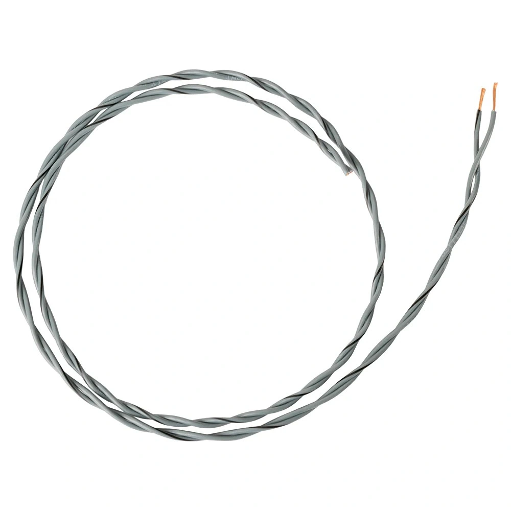Auto-Connect tvinnad högtalarkabel 2x0.8mm² grå, pris per meter