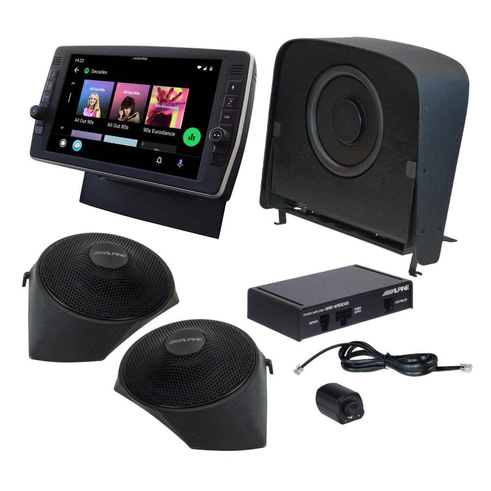 Alpine komplett ljuduppgradering med stereo till Fiat Ducato 3, 2006-2021