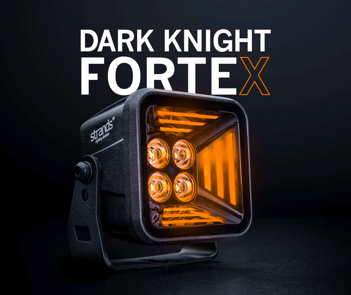 Strands Dark Knight Fortex Arbetsljus Amber