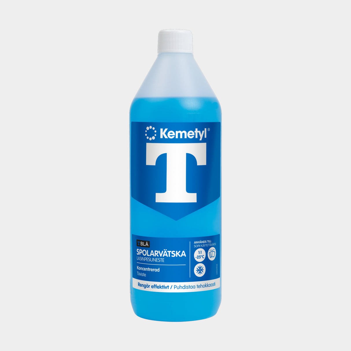 Spolarvätska Kemetyl T-Blå -25°C, koncentrerad, 1 liter
