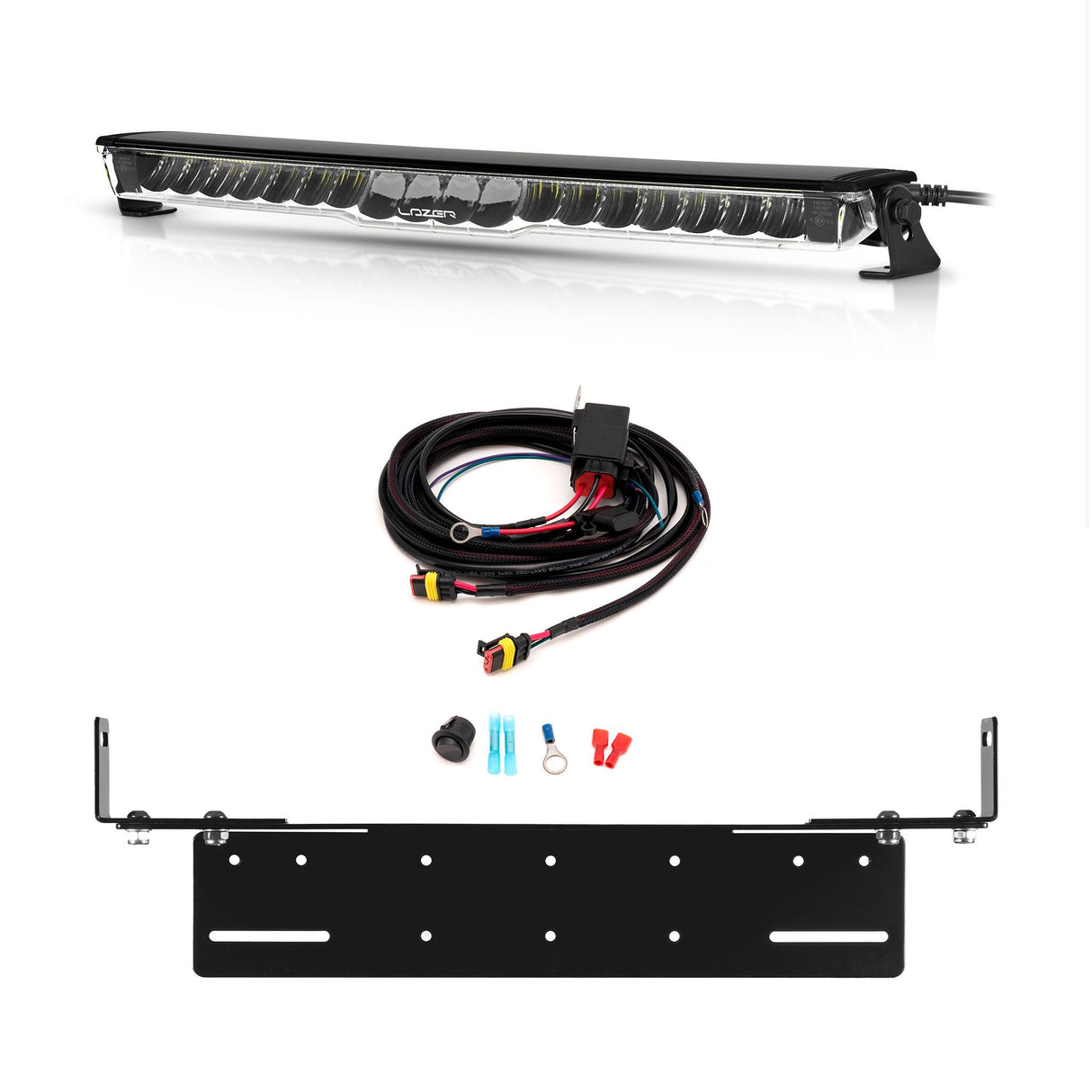 Lazer Glide PL - Kurvad / 52 cm / 120W - Komplett paket