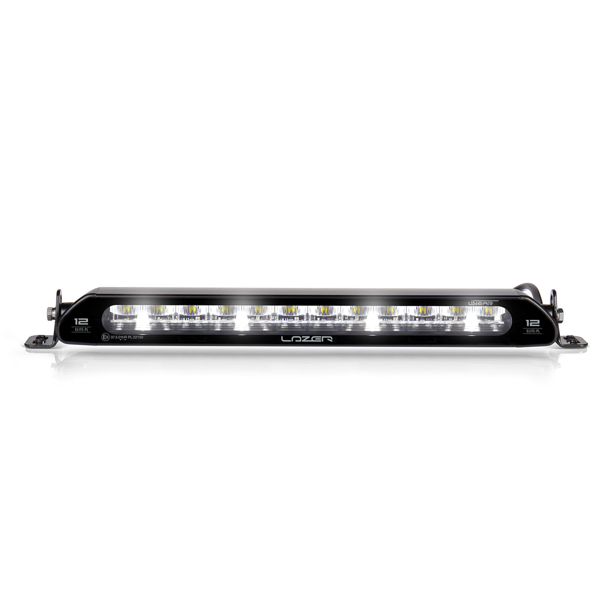 Extraljus Lazer Linear 12 Elite med Positionsljus - Rak / 38 cm / 84W