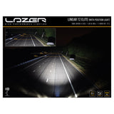 Extraljus Lazer Linear 12 Elite med Positionsljus - Rak / 38 cm / 84W