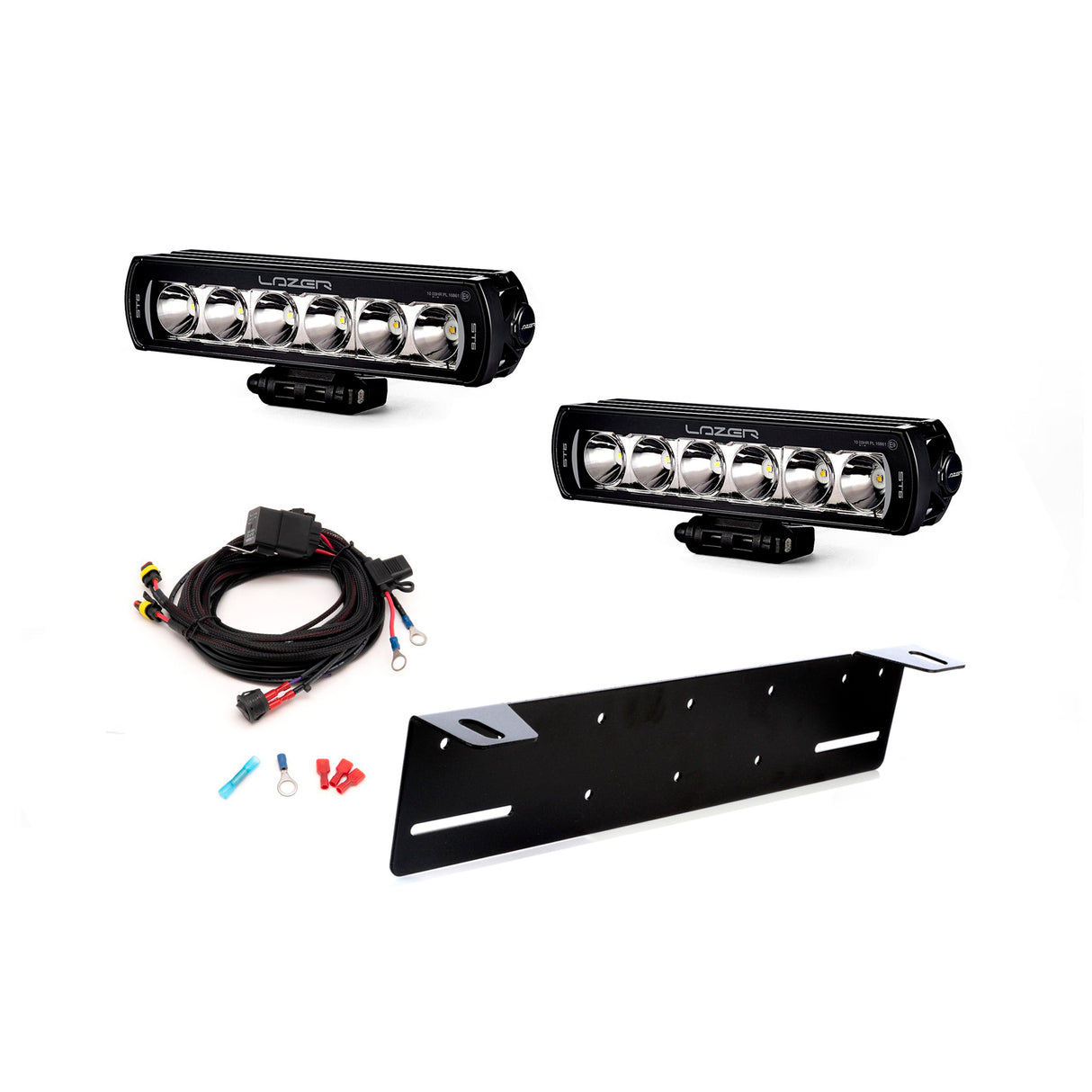 Extraljus Lazer ST6 Evolution - Rak / 28 cm / 66W - Komplett paket