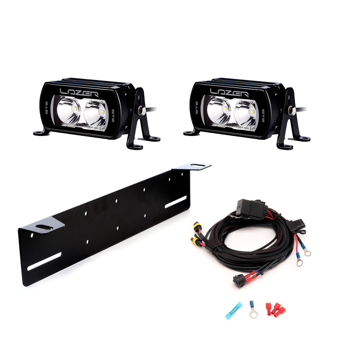 Extraljus Lazer ST2 Evolution - Rak / 12 cm / 22W - Komplett paket