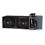 2-pack Bass Habit E300D2 i portad baslåda med Tershine Glasrengöringspaket