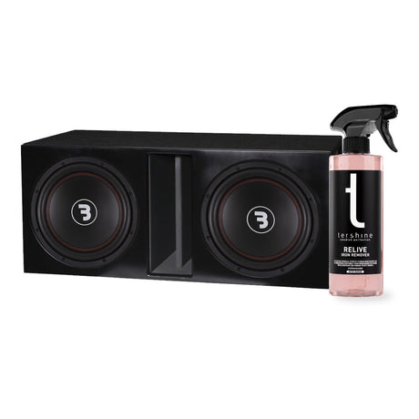 2-pack Bass Habit E300D2 i portad baslåda med Tershine Relive
