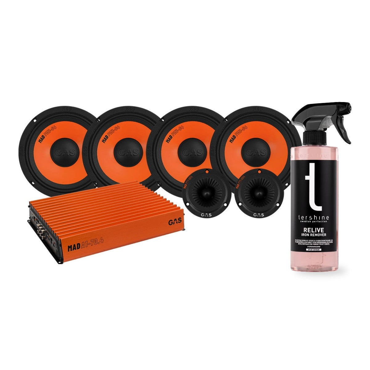 4-pack MAD PM1-64 med MAD PT1-254 SPL-paket med Tershine Relive