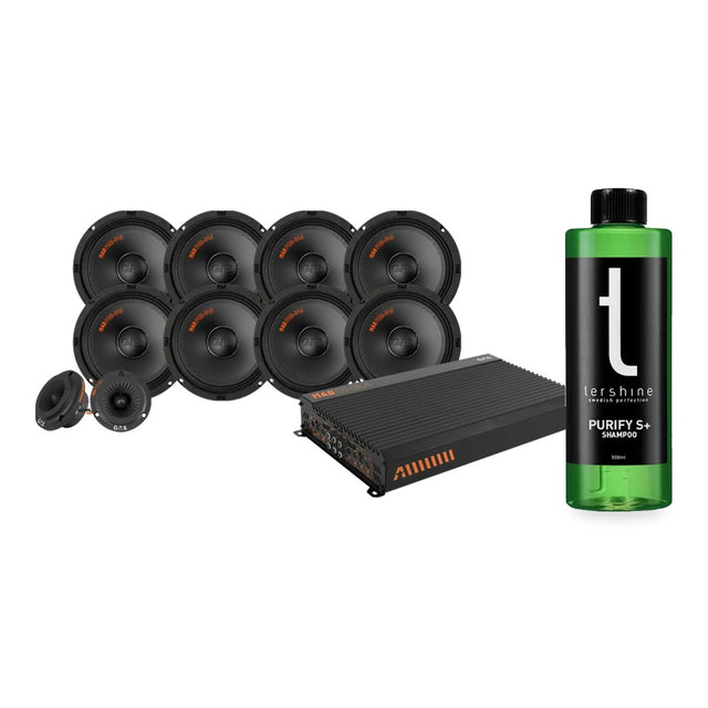 4-pack GAS MAD PM2-64S med PT1-254 och slutsteg med Tershine Purify S+