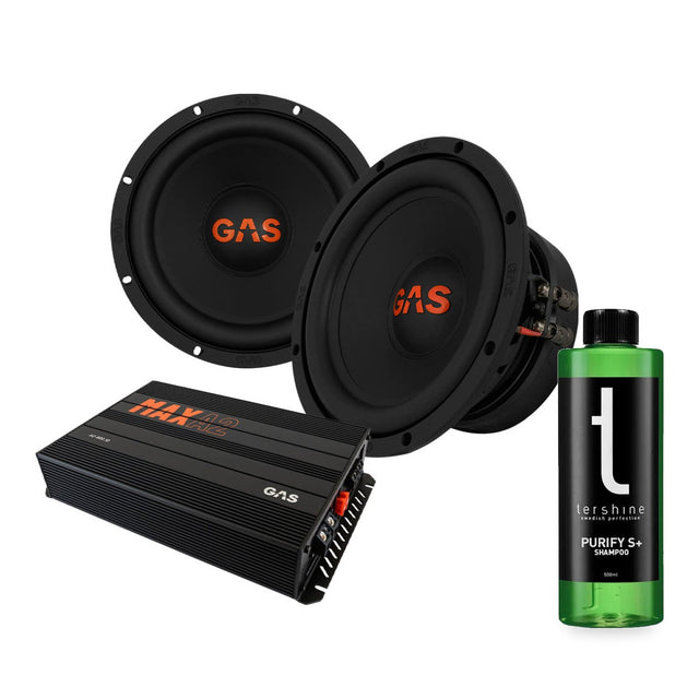 2-pack GAS MAD S2-8D2 & MAX A2-800.1D med Tershine Purify S+