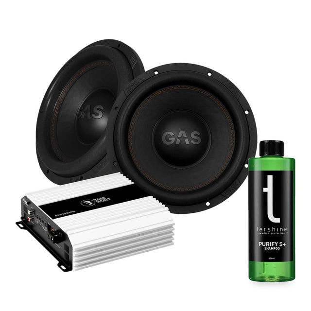 2-pack GAS MAX S1-12D1 med Bass Habit SP31001FR med Tershine Purify S+
