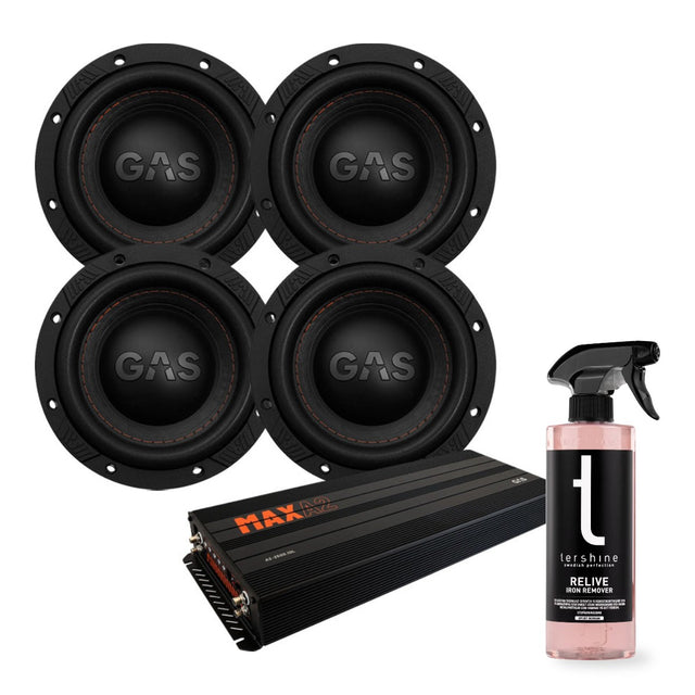 4-pack GAS MAX S1-6D1 & MAX A2-2500.1DL med Tershine Relive