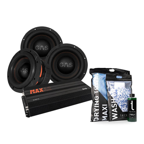 3-pack GAS MAX S1-8D1 & MAX A2-1500.1D med Tershine Tvättpaket