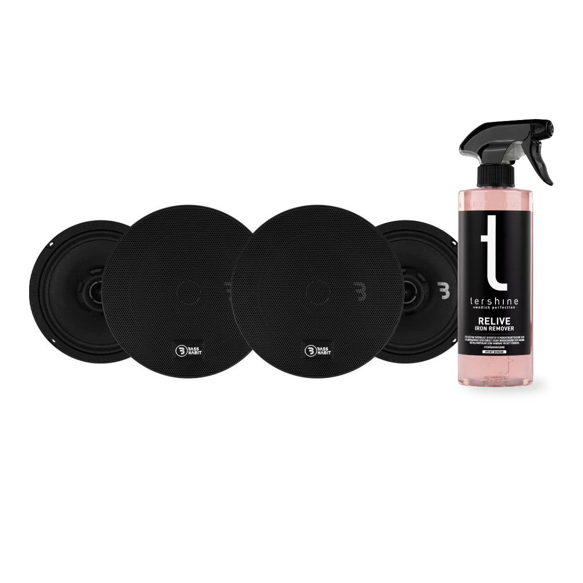 4-pack Bass Habit SPL Elite SE165CX med Tershine Relive