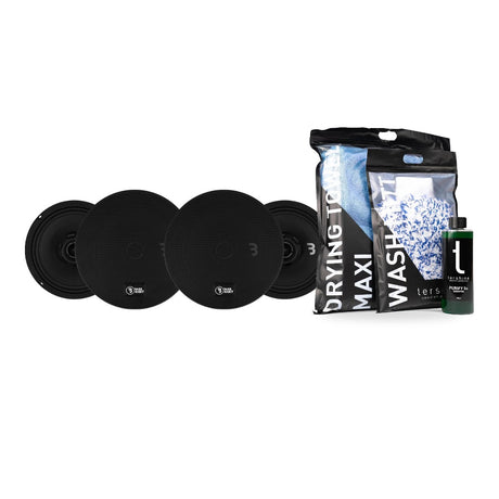 4-pack Bass Habit SPL Elite SE165CX med Tershine Tvättpaket