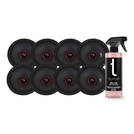 8-pack Bass Habit SPL Elite SE165M 6.5" midbas med Tershine Relive