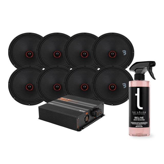 8-pack Bass Habit SE250M med GAS MAX PA1-1500.2DZ1 med Tershine Relive