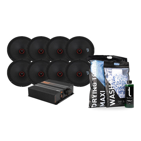 8-pack Bass Habit SE250M med GAS MAX PA1-1500.2DZ1 med Tershine Tvättpaket