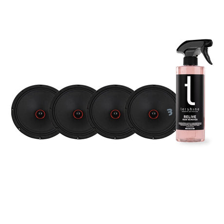 4-pack Bass Habit SPL Elite SE250M 10" midbas med Tershine Relive