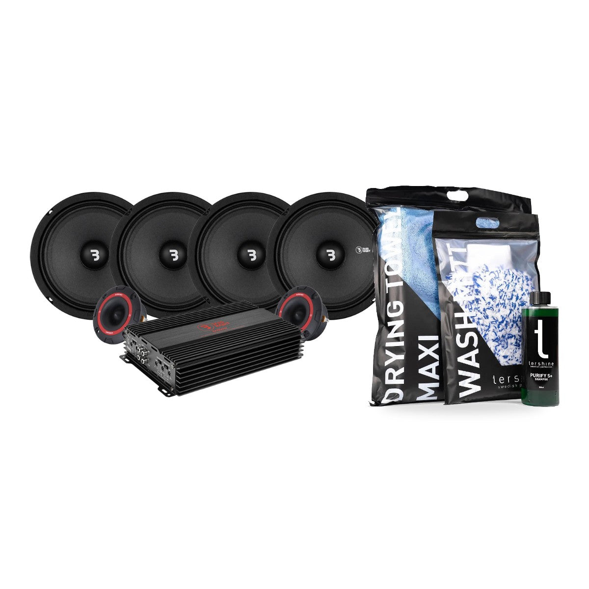 4-pack Bass Habit SP165M med Tershine Tvättpaket