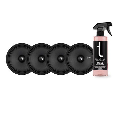 4-Pack Bass Habit SP165M 6.5tums midbas med Tershine Relive