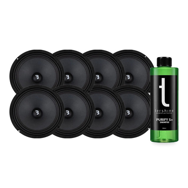 8-pack Bass Habit Play SP200M med Tershine Purify S+