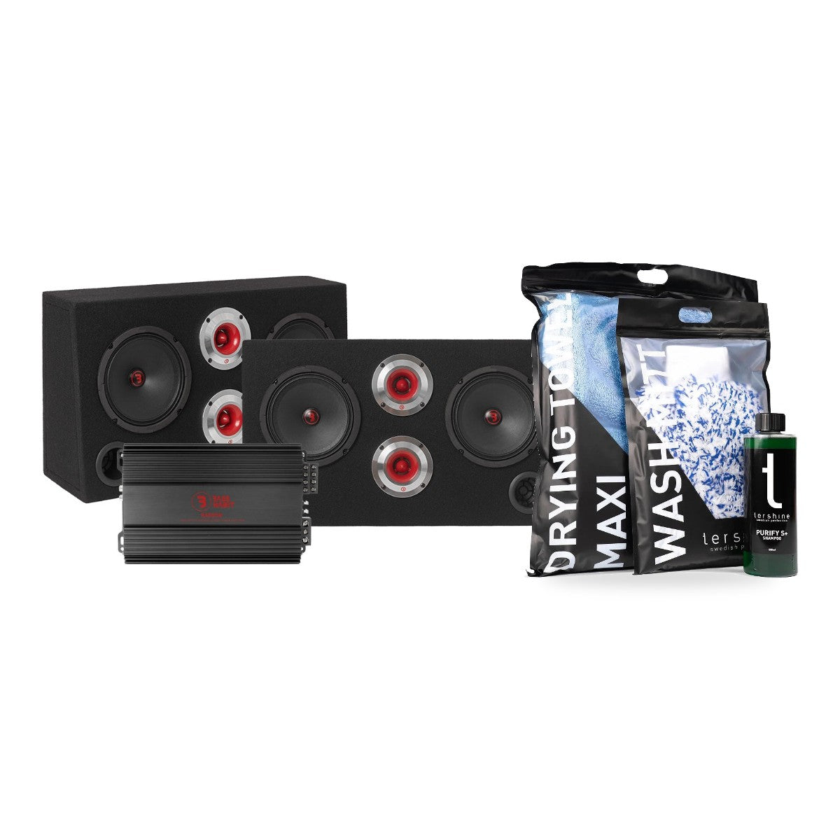 2-pack Bass Habit SRE62 med RA800W med Tershine Tvättpaket