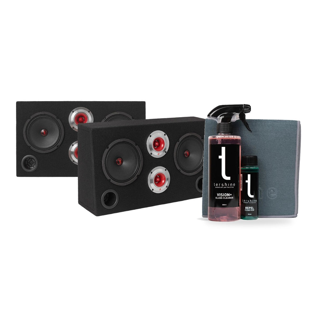 2-pack Bass Habit Rebel SRE62 med Tershine Glasrengöringspaket