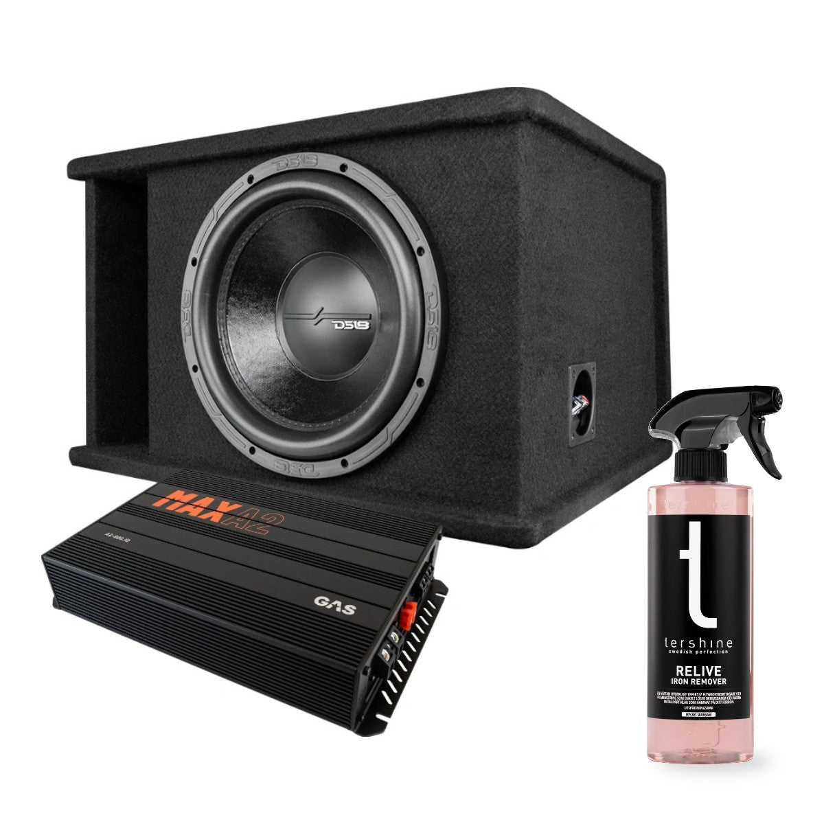 DS18 ZR112LD och GAS MAX A2-800.1D med Tershine Relive