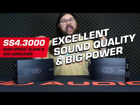 DD Audio SS4.3000, fyrkanaligt slutsteg
