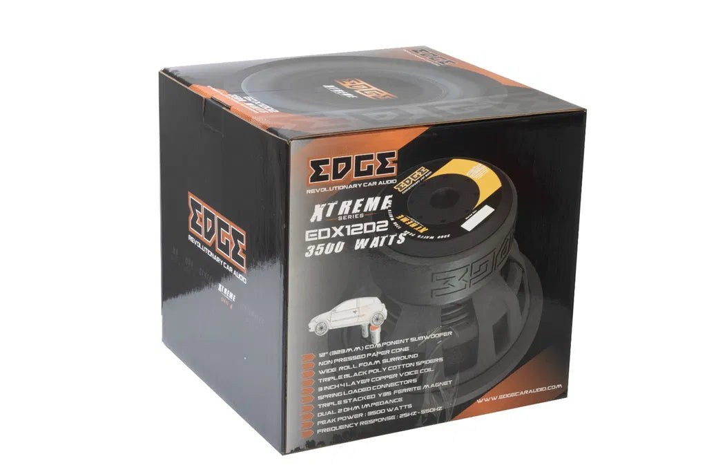 EDGE XTREME series 12” 2000 watts RMS dual 2ohm EDX12D2-E0