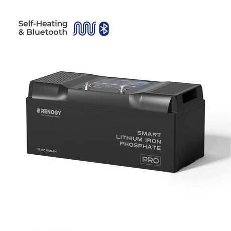 Renogy Litium Pro 12V 200Ah Bluetooth BMS Värme