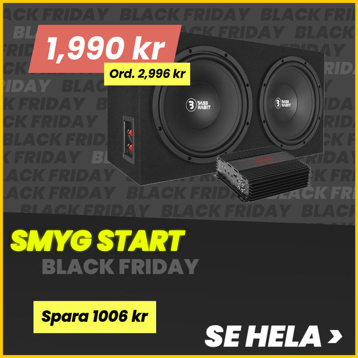 Bass Habit Play PL212 & Rebel RA1200W, prisvärt baspaket