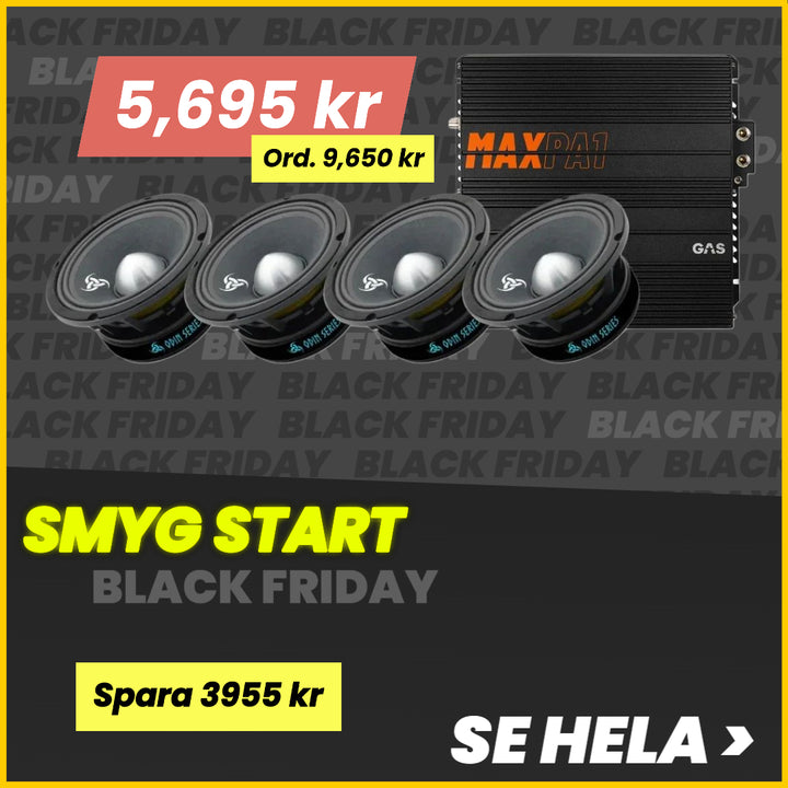 4-pack Ragnarök OD-200 med MAX PA1-1500.2DZ1, SPL-paket