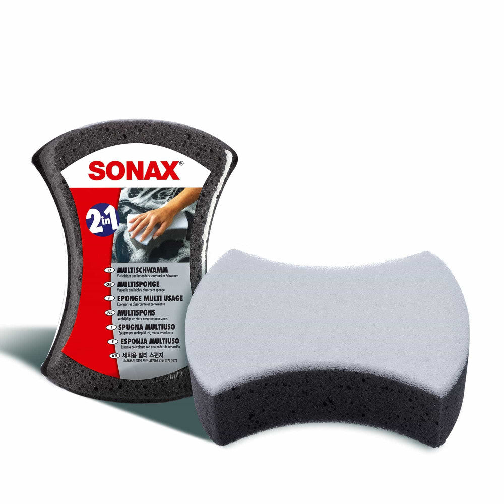 SONAX Multisvamp 2 in 1 Jumbo – Specialsvamp med dubbla rengöringsytor