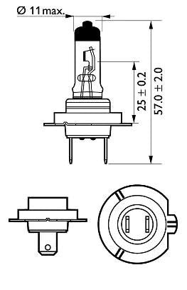 Philips Halogen H7 Lampa Vision +30%
