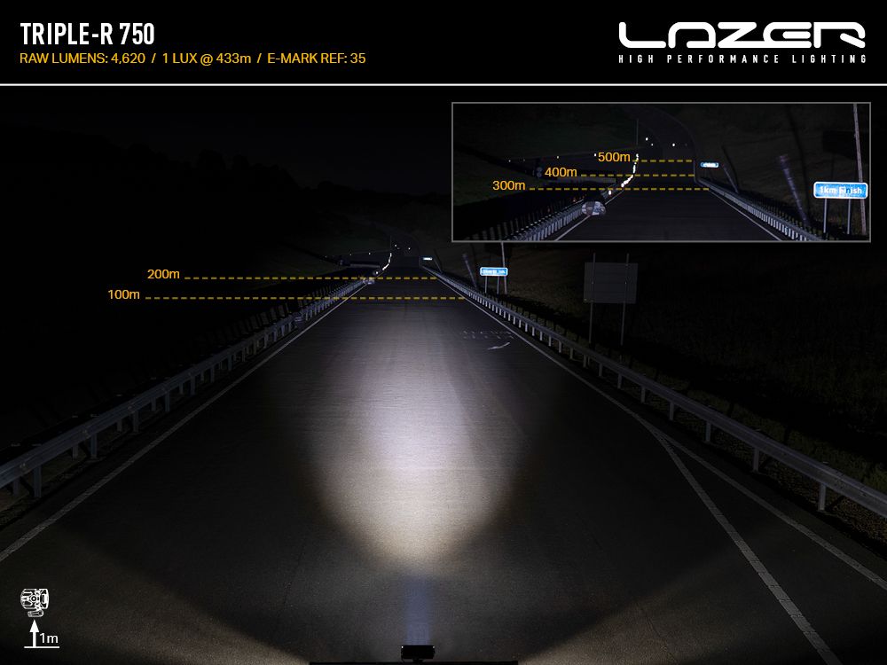 Extraljus Lazer Triple-R 750 Elite GEN2 - Rak / 23 cm / 45W