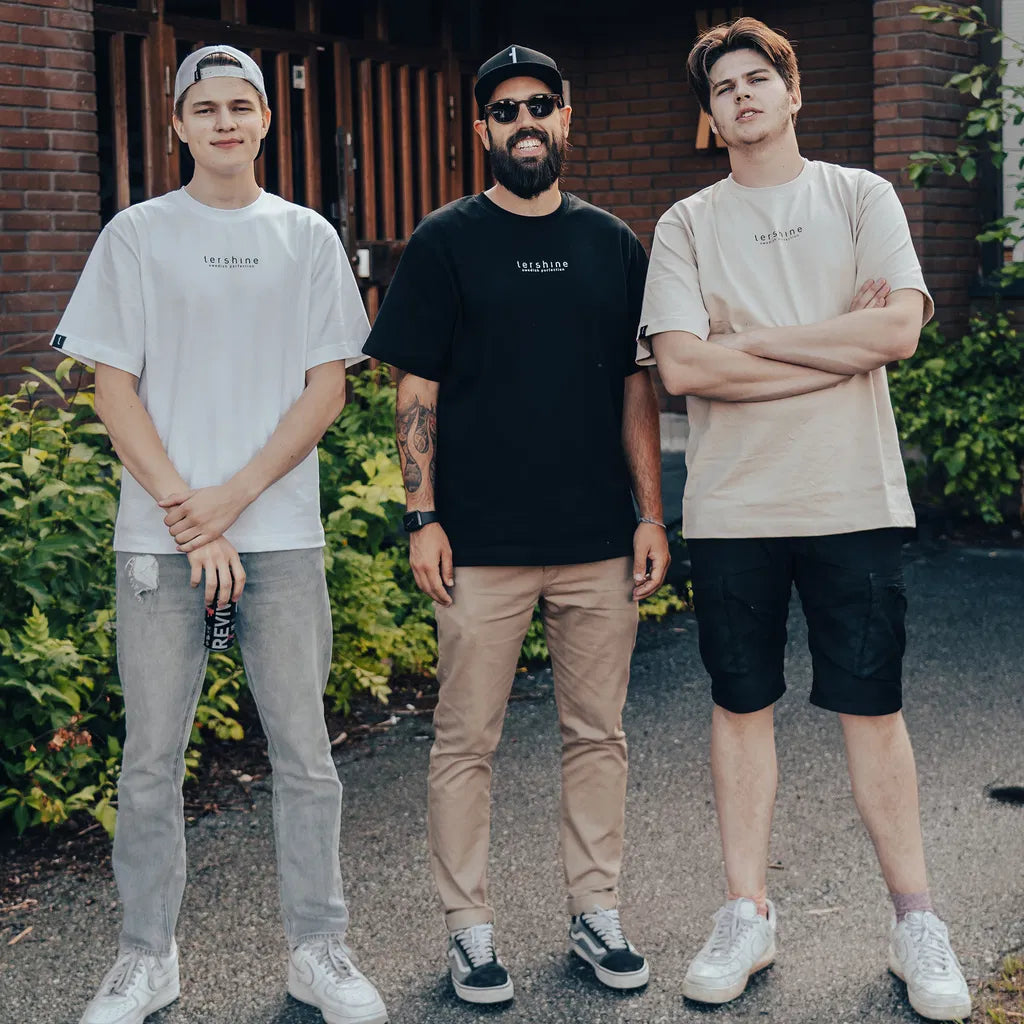 Tershine Oversized T-shirt, vit large