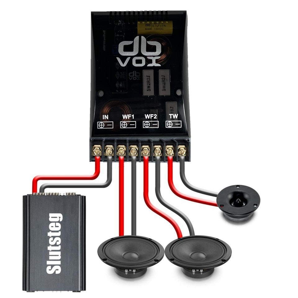 2-pack dB 2vägsfilter v2