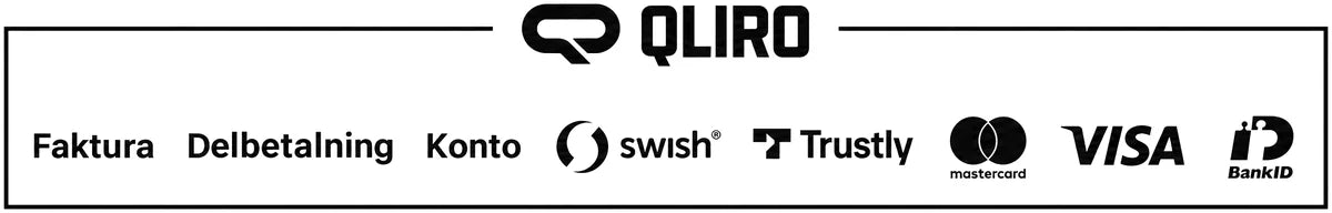 Betala med Qliro: faktura, delbetalning, konto, Swish, Trustly, Mastercard, Visa, BankID